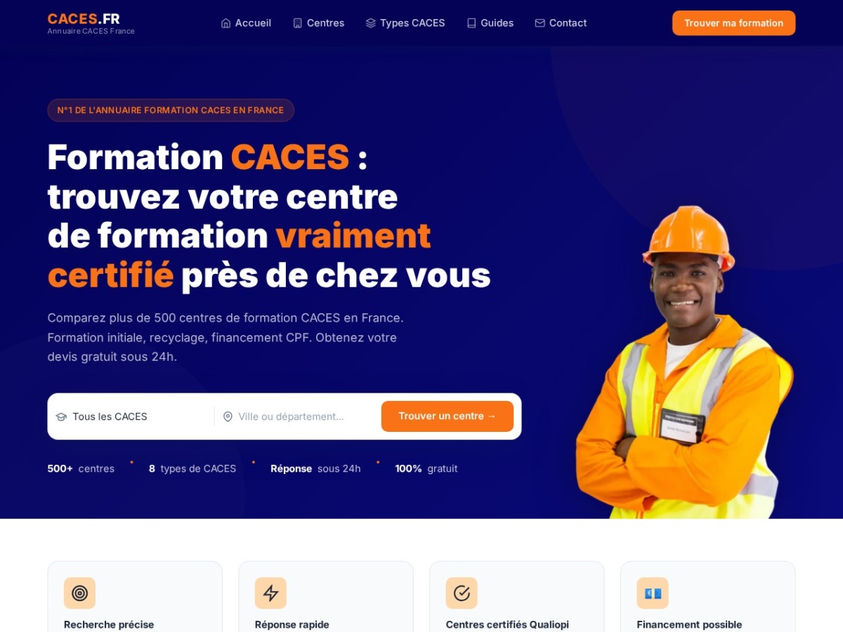 CACES.fr - Formation CACES engins de chantier